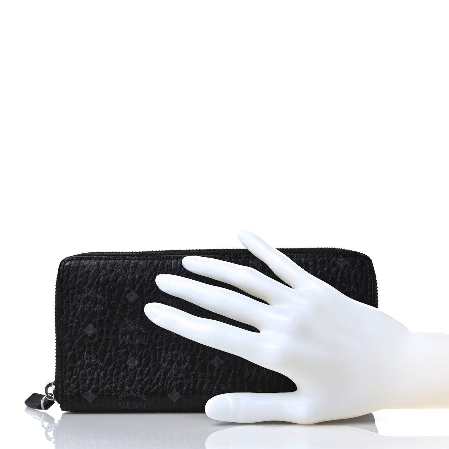Visetos Large Zip Around Wallet Black