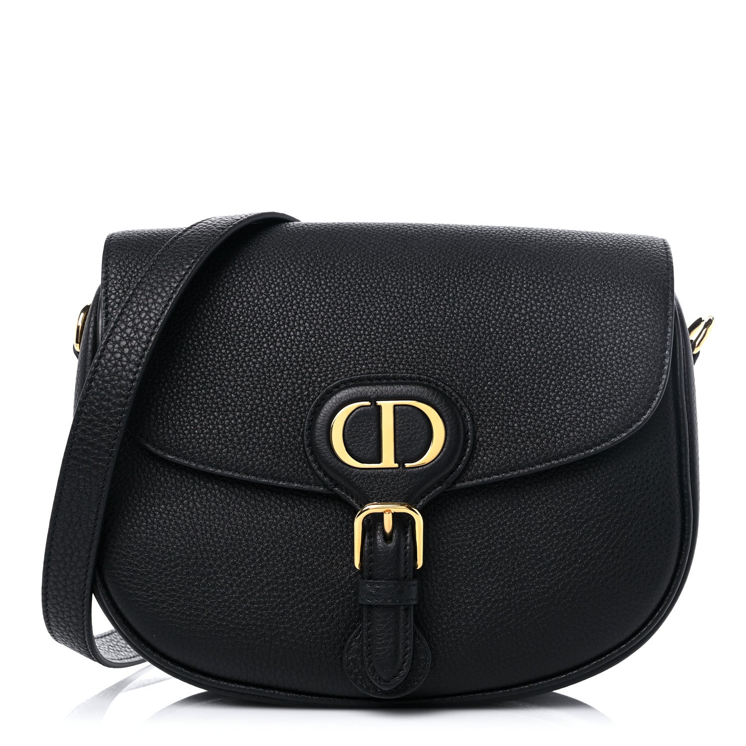 Christian Dior Grained Calfskin Medium Bobby Flap Black 1 of 11