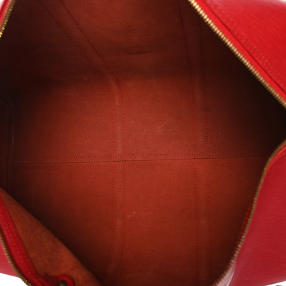 Louis Vuitton Epi Keepall 50 Castillan Red 5 of 13