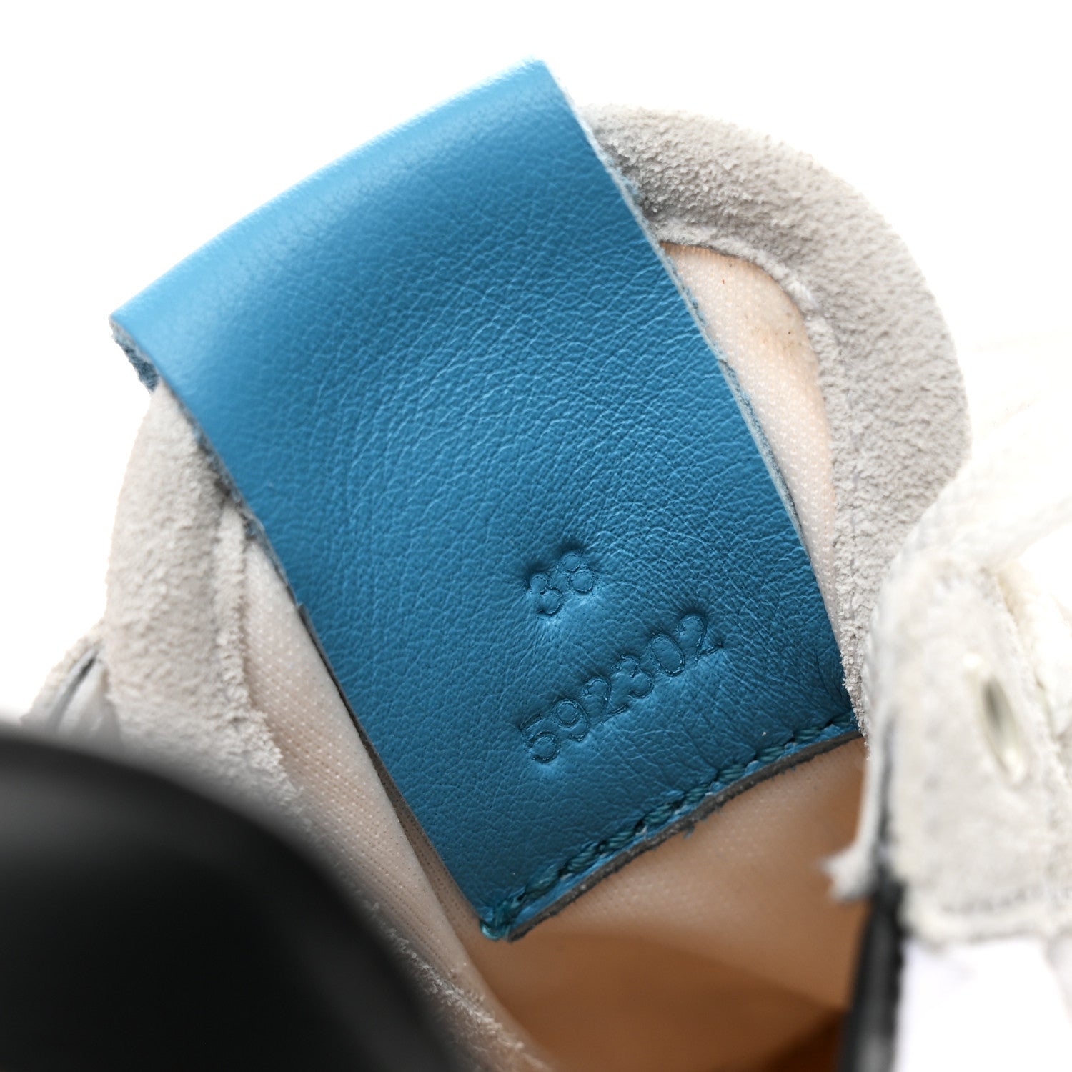 Loewe Fabric Suede Flow Retro Runner Sneakers 38 White Blue 9 of 10