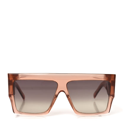 Celine Acetate Flat Top Rectangular Sunglasses CL40092I Shiny Milky Hazelnut 2 of 7