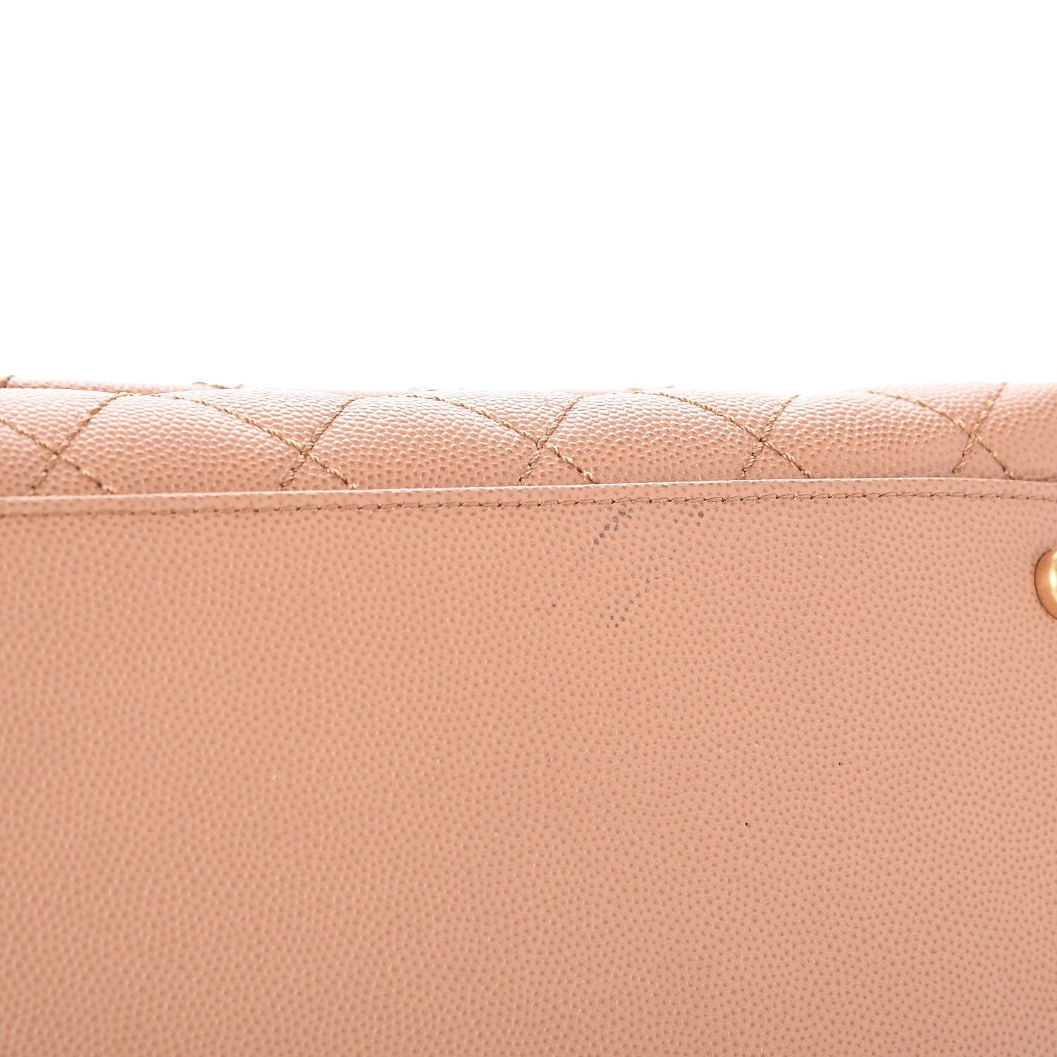 Chanel Caviar Lizard Quilted Small Coco Handle Flap Beige 9 of 9