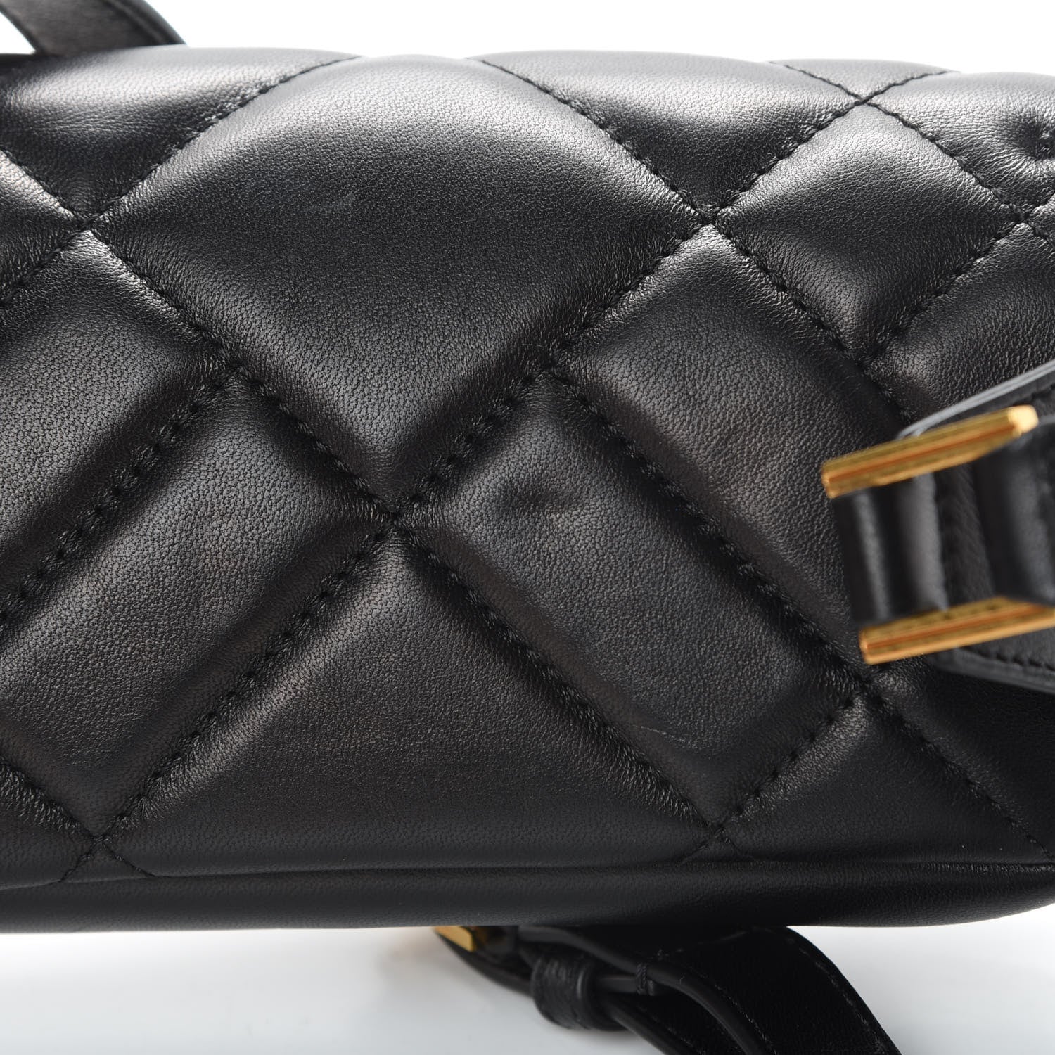 Versace Nappa Barocco Quilted Vanitas Medea Belt Bag Black 13 of 13