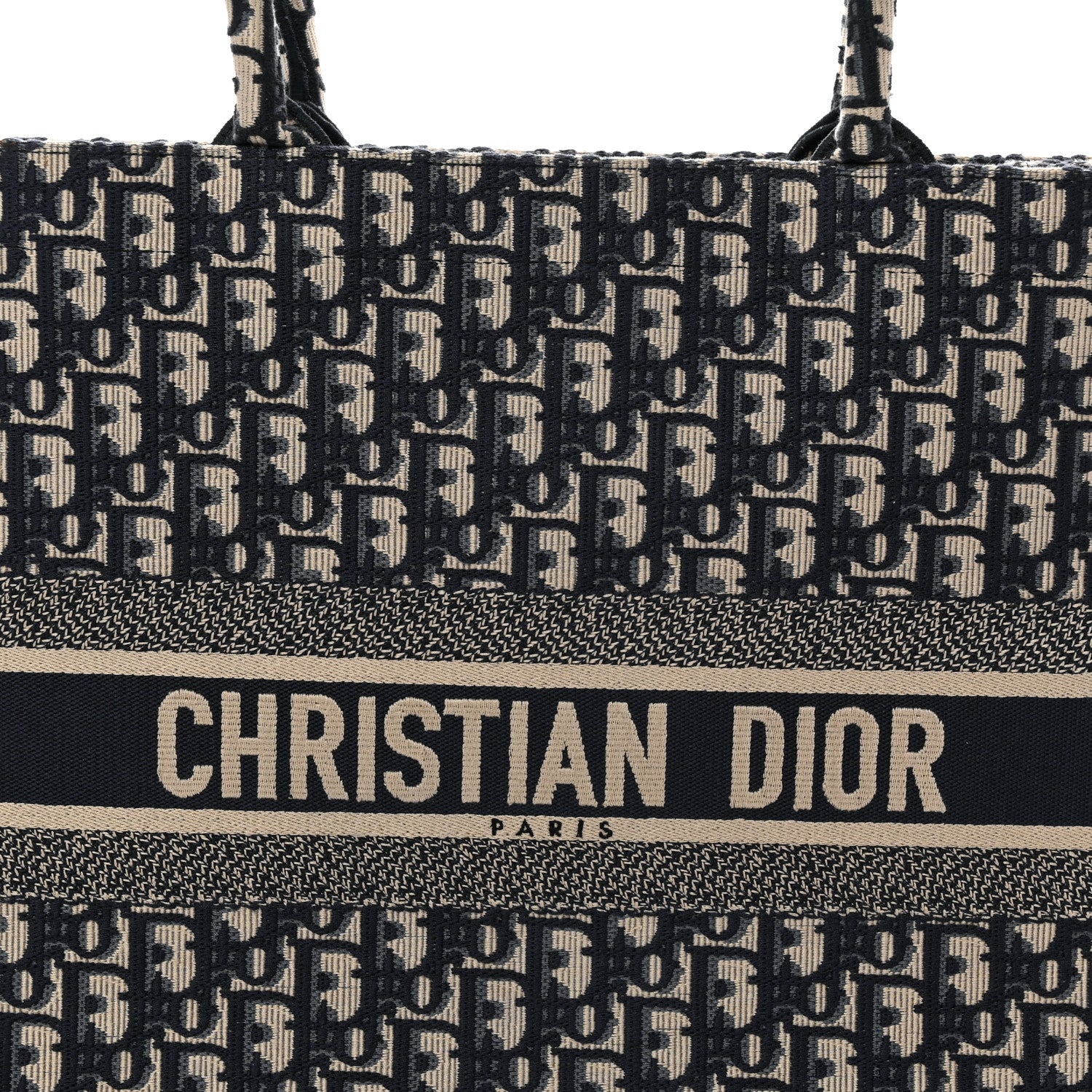 Christian Dior Oblique Large Book Tote Blue Multicolor 8 of 13
