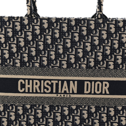 Christian Dior Oblique Large Book Tote Blue Multicolor 8 of 13