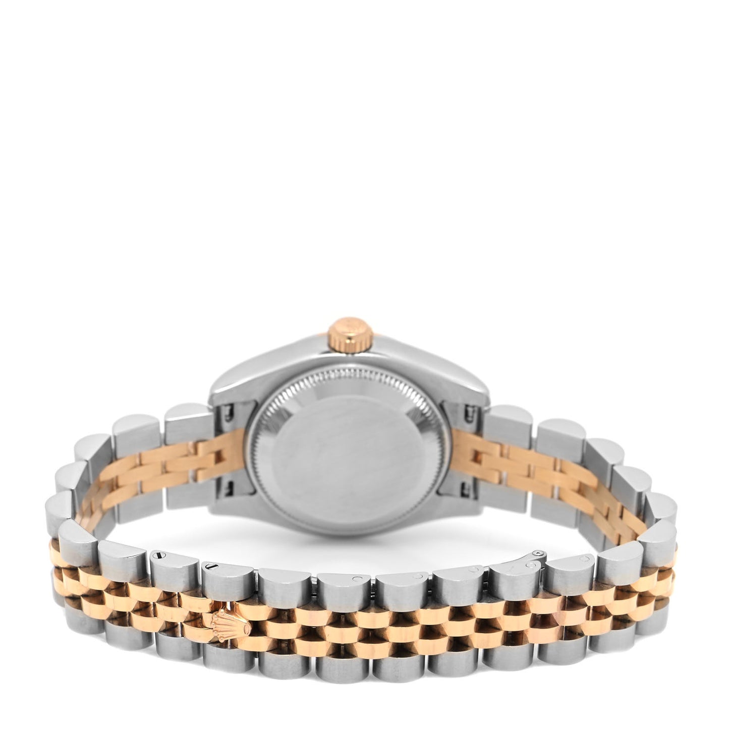 Stainless Steel 18K Everose Gold 26mm Oyster Perpetual Datejust Watch Black Roman 179171