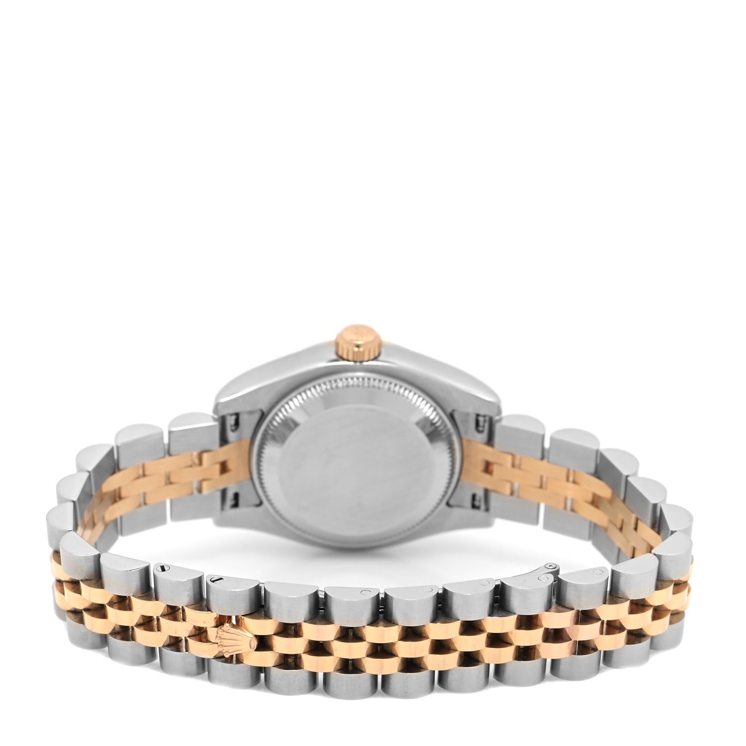 Rolex Stainless Steel 18K Everose Gold 26mm Oyster Perpetual Datejust Watch Black Roman 179171 3 of 4