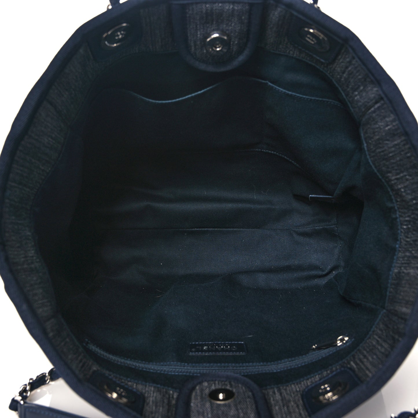 Denim Small Deauville Tote Dark Blue