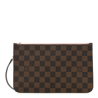 Louis Vuitton Damier Ebene Neverfull MM GM Pochette Rose Ballerine 1 of 6