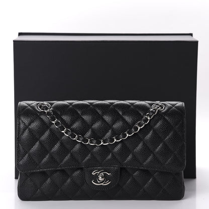 Chanel Caviar Quilted Medium Double Flap Black 10 of 10