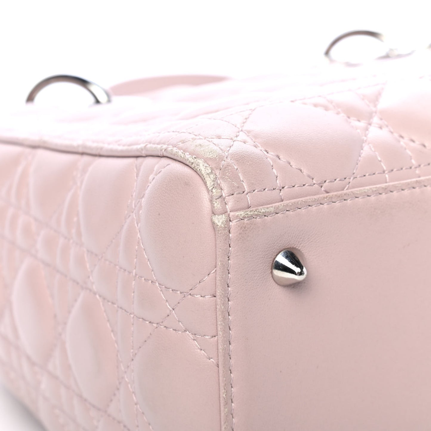 Lambskin Cannage Medium Lady Dior Light Pink