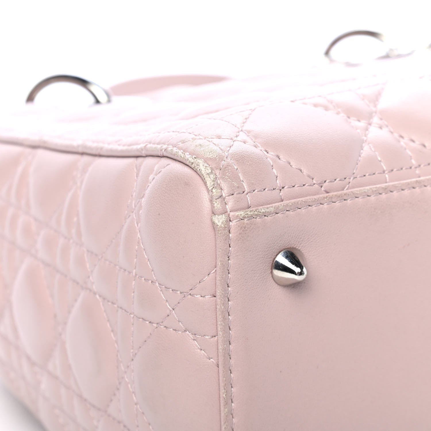 Christian Dior Lambskin Cannage Medium Lady Dior Light Pink 5 of 5