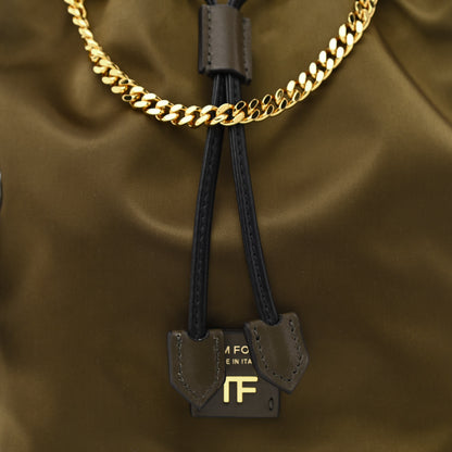 Tom Ford Nylon Small Disco Bucket Bag Brown 7 of 9