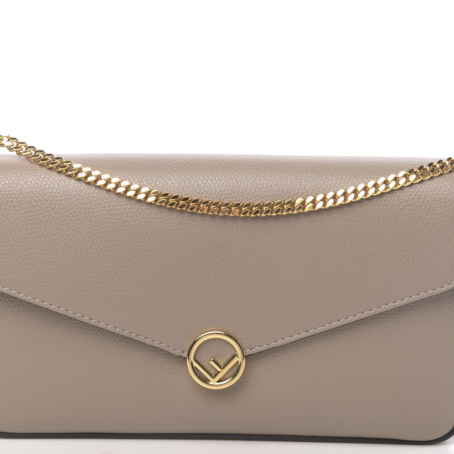 Vitello Cruise F is Fendi Envelope Wallet on Chain with Pouches Tortora