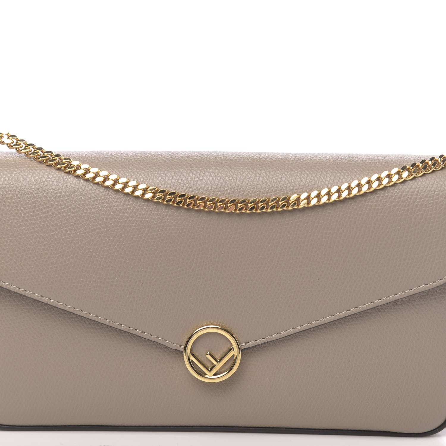 Fendi Vitello Cruise F is Fendi Envelope Wallet on Chain with Pouches Tortora 10 of 10