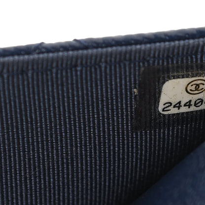 Chanel Caviar Quilted Wallet On Chain WOC Navy Blue 8 of 13