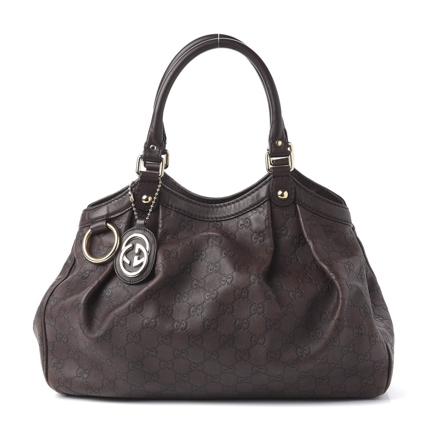 Guccissima Medium Sukey Tote Chocolate