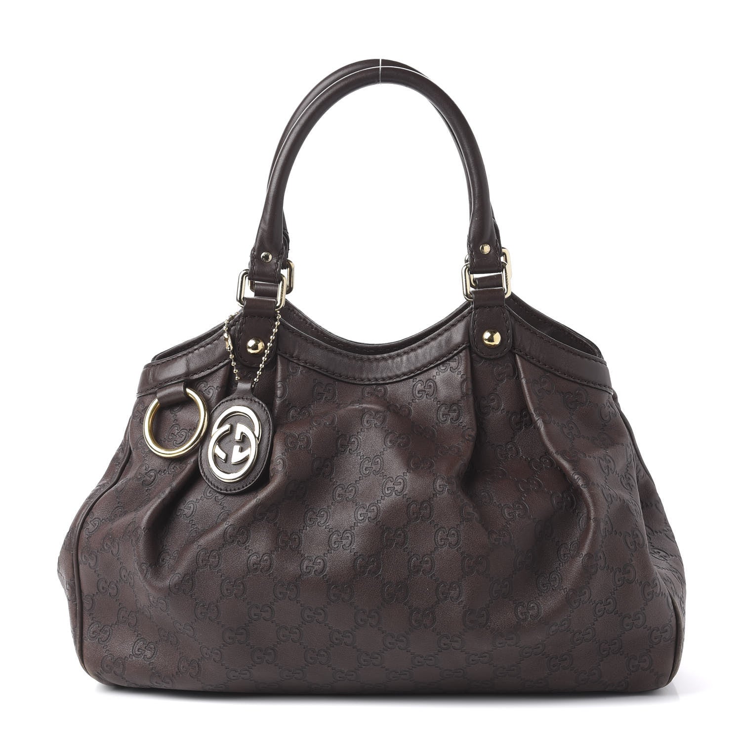 Gucci Guccissima Medium Sukey Tote Chocolate 1 of 11