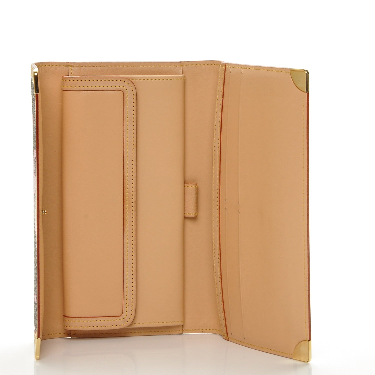 Louis Vuitton Monogram Cherry Blossom Porte Tresor International Wallet Brown 5 of 6