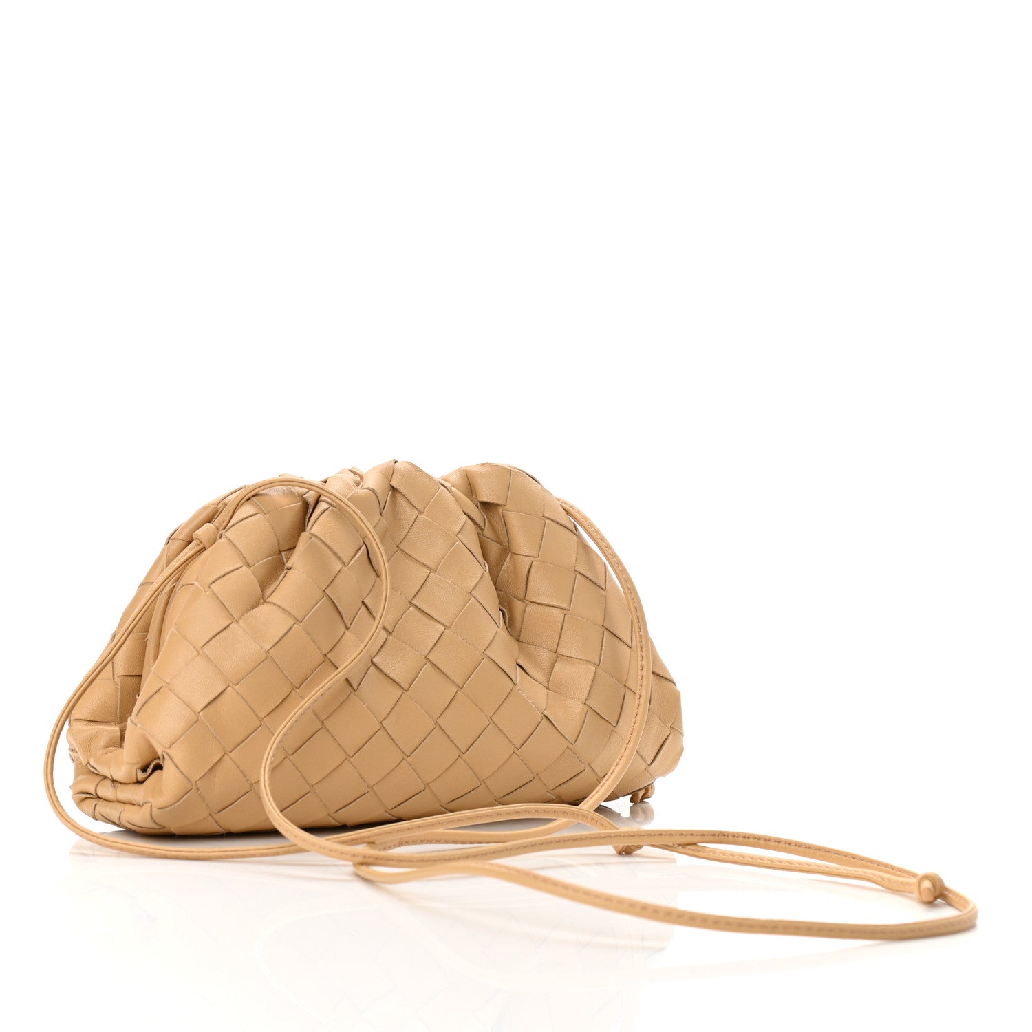 Bottega Veneta Nappa Intrecciato The Mini Pouch Almond 3 of 9