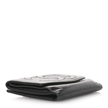 Chanel Caviar Timeless CC Compact French Wallet Black 4 of 9