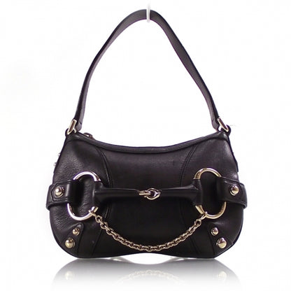 Gucci Leather Horsebit Small Handbag Black 1 of 10