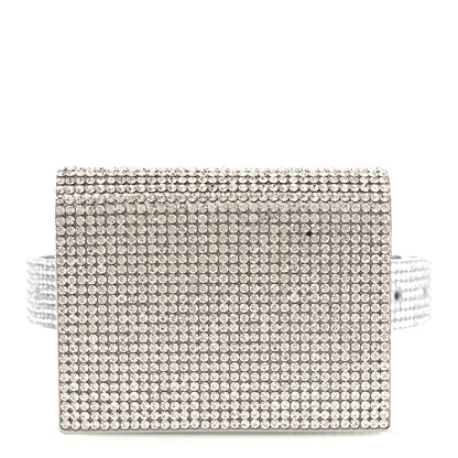 Judith Leiber Swarovski Crystal Convertible Belt Bag Silver 1 of 10