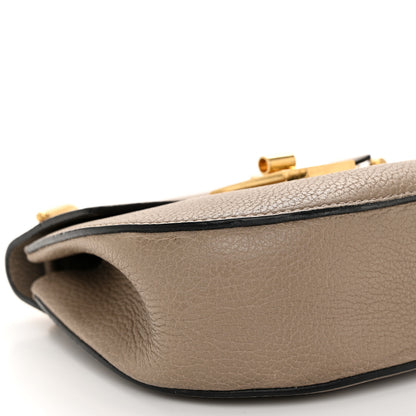 Chloe Grained Lambskin Mini Drew Shoulder Bag Motty Grey 9 of 10