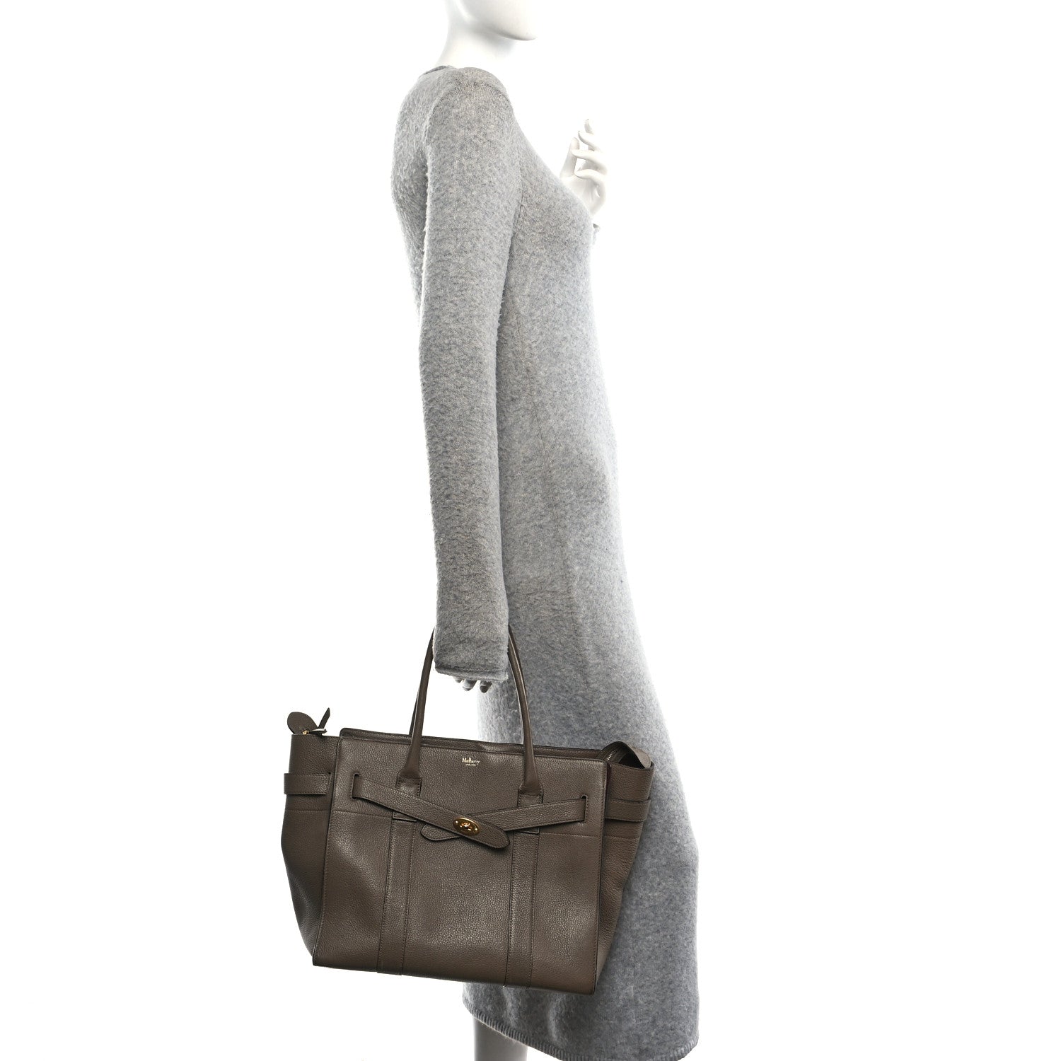 Mulberry Classic Grain Zipped Bayswater Clay 2 of 10