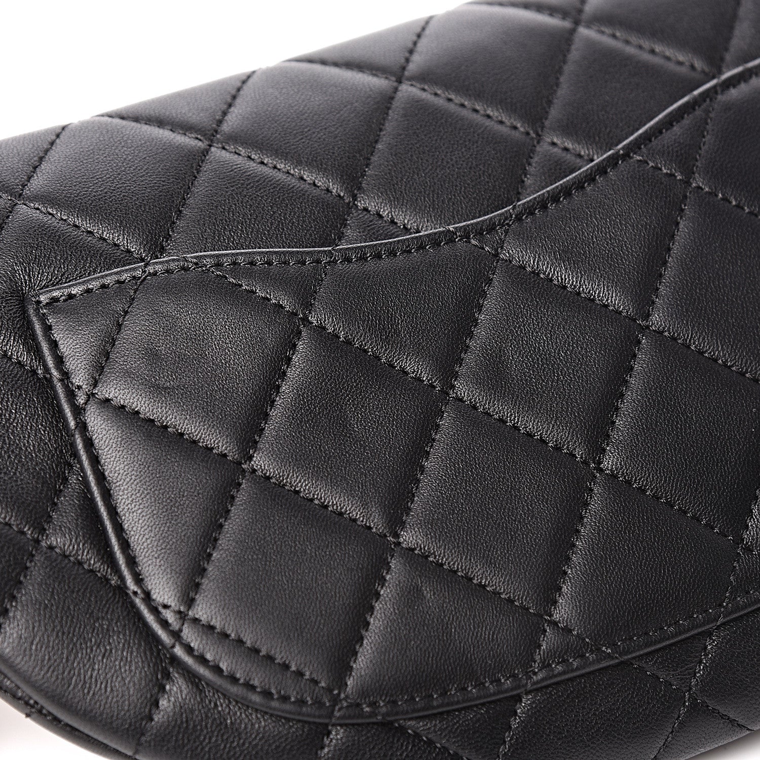 Chanel Lambskin Quilted All About Chains Waist Belt Bag Black 8 of 12