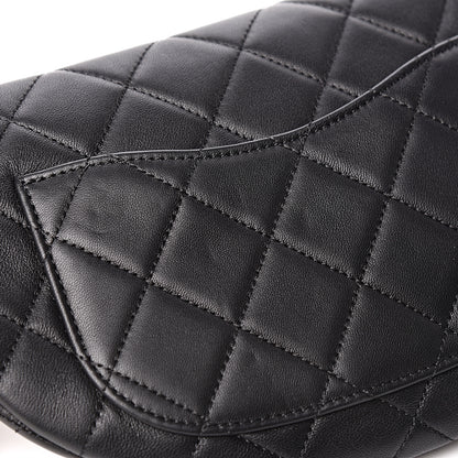 Chanel Lambskin Quilted All About Chains Waist Belt Bag Black 8 of 12