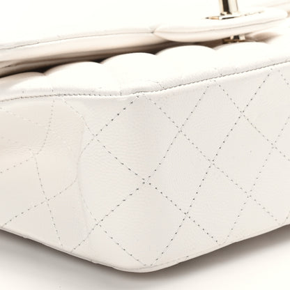 Chanel Caviar Quilted Small Double Flap White 8 of 9