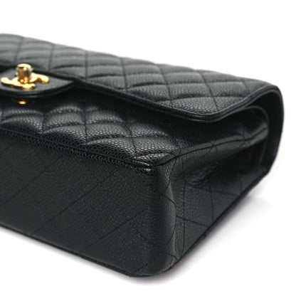 Chanel Caviar Quilted Medium Double Flap Black 9 of 10