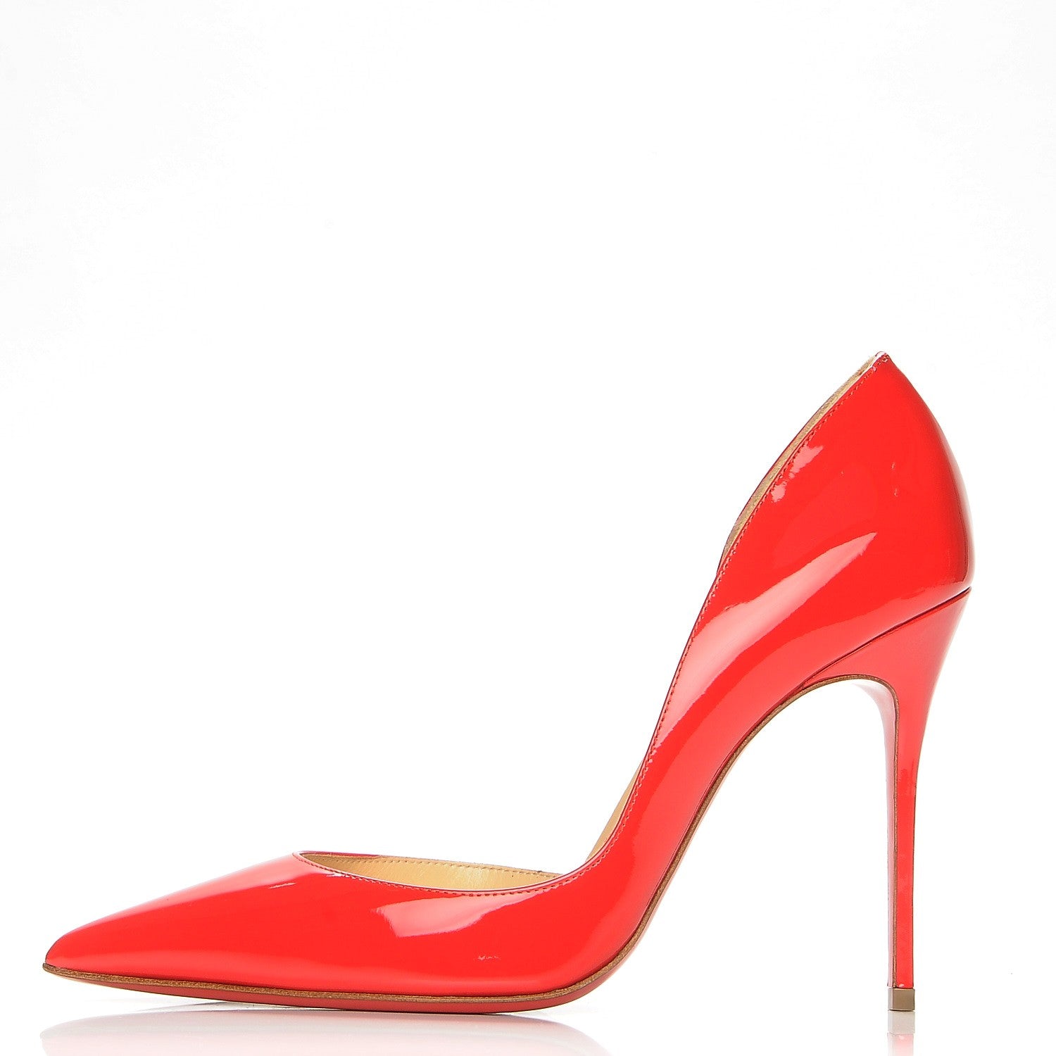 Christian Louboutin Patent Iriza 100 Pumps 39 Pavot 1 of 8