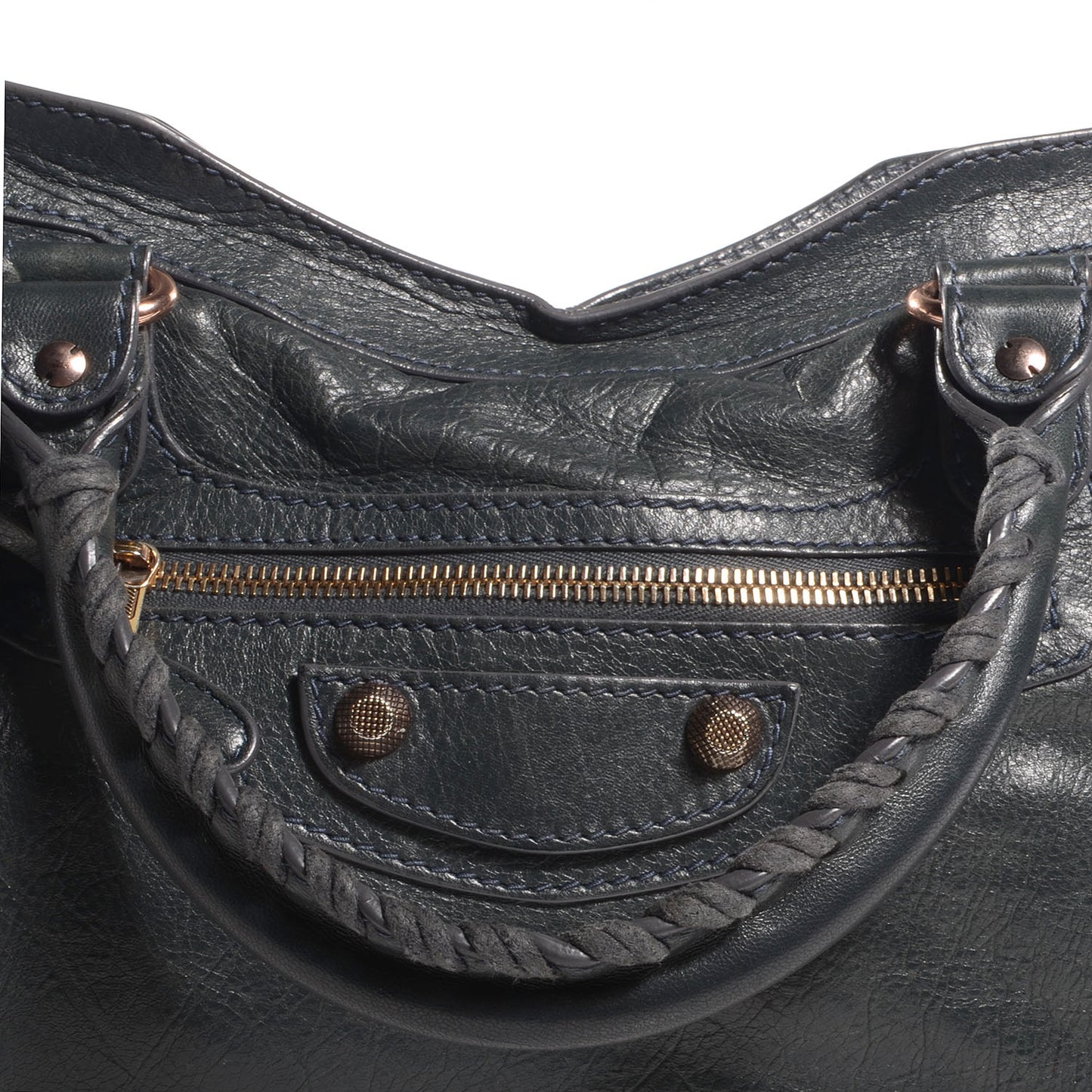 Agneau Giant 12 Rose Gold Hardware City Anthracite