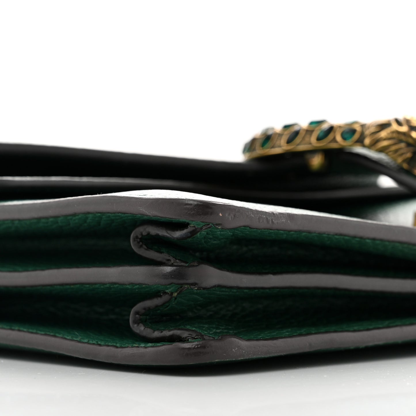 Pebbled Calfskin Small Dionysus Shoulder Bag Emerald