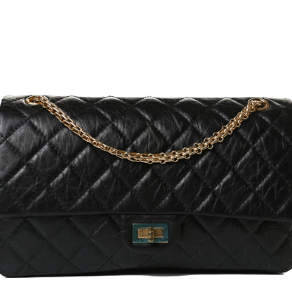 Chanel Aged Calfskin Quilted 2.55 Reissue 226 Flap Black 7 of 15