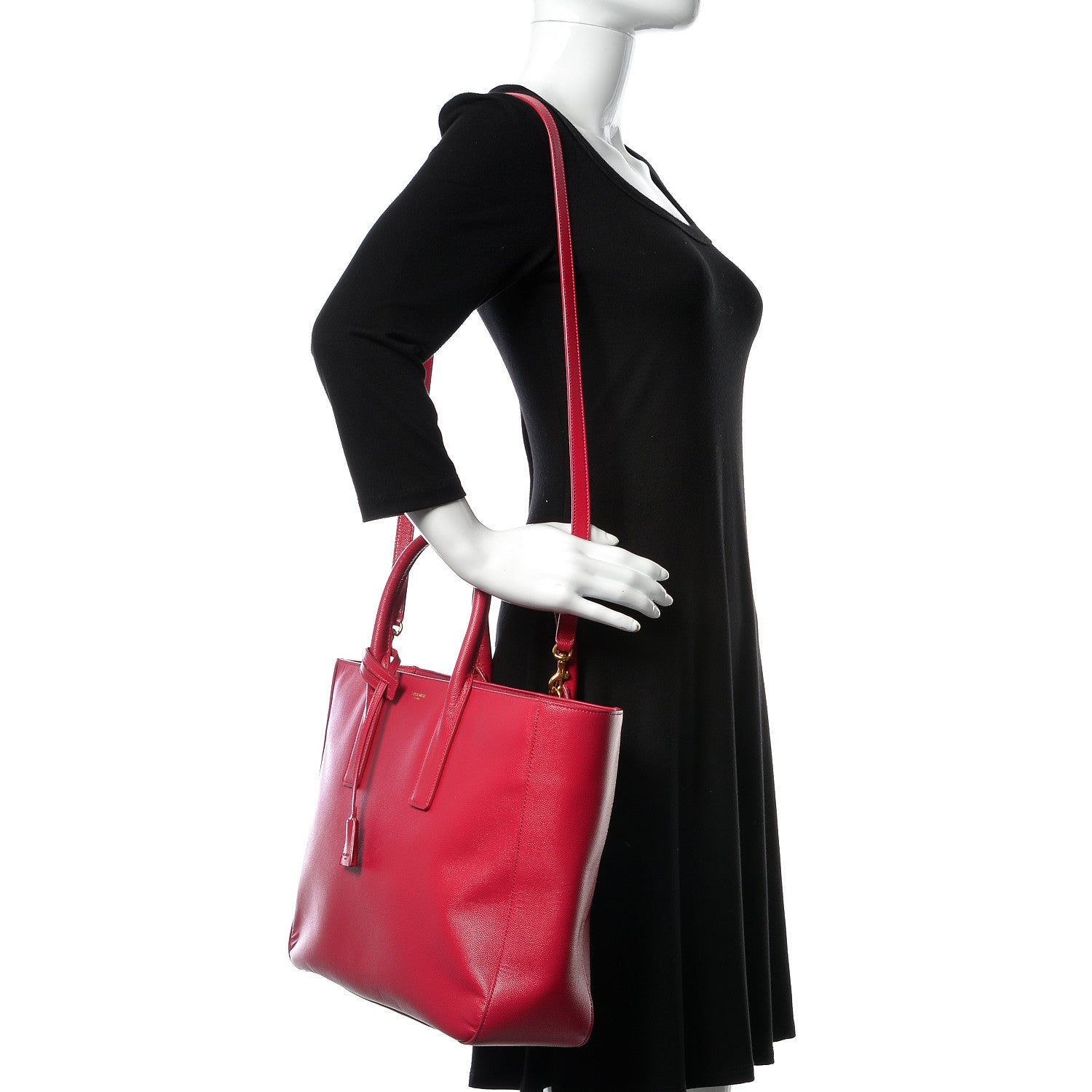 Saint Laurent Grained Calfskin Medium Museum Bag Bubblegum 2 of 12