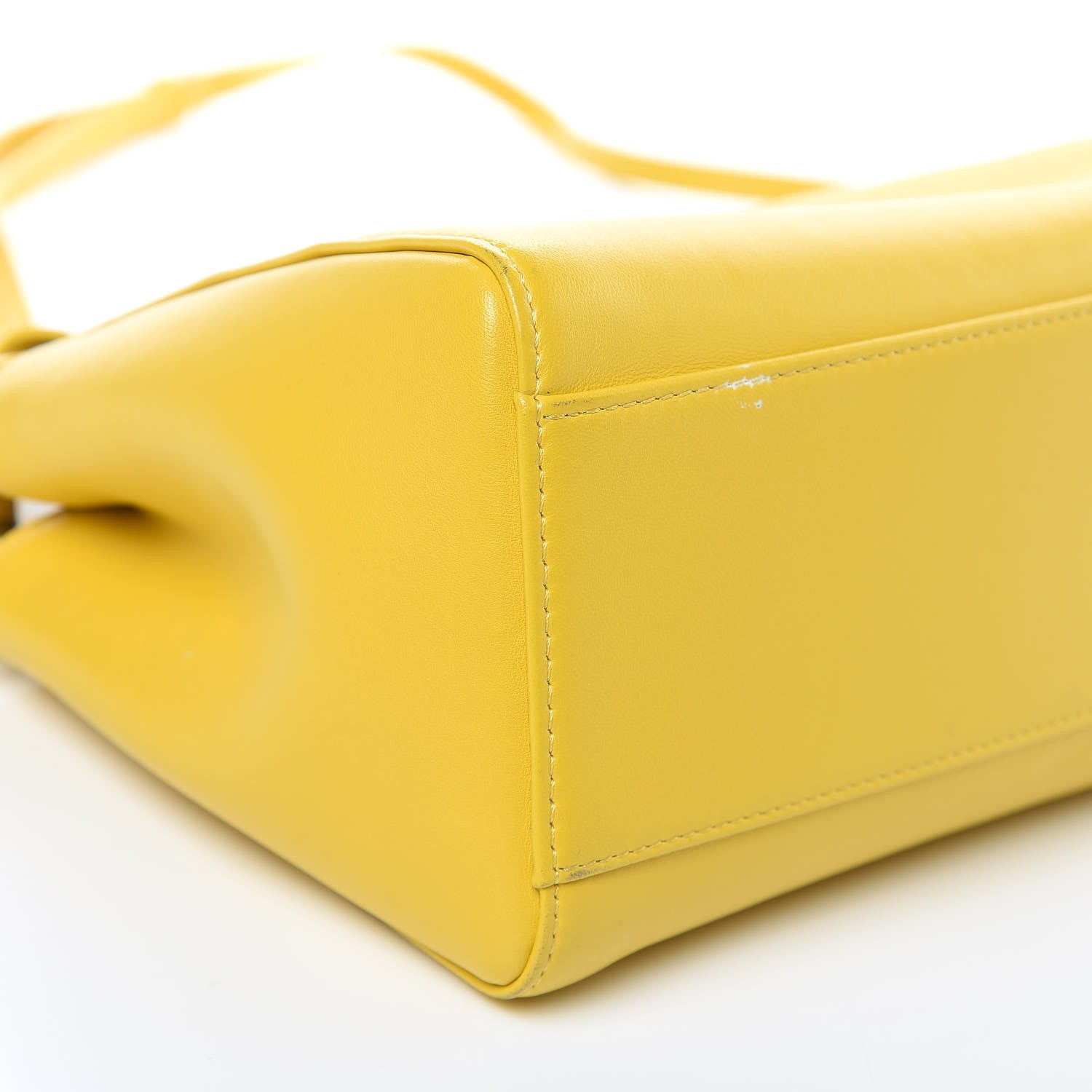 Fendi Nappa Mini Peekaboo Iconic Satchel Lime 8 of 11