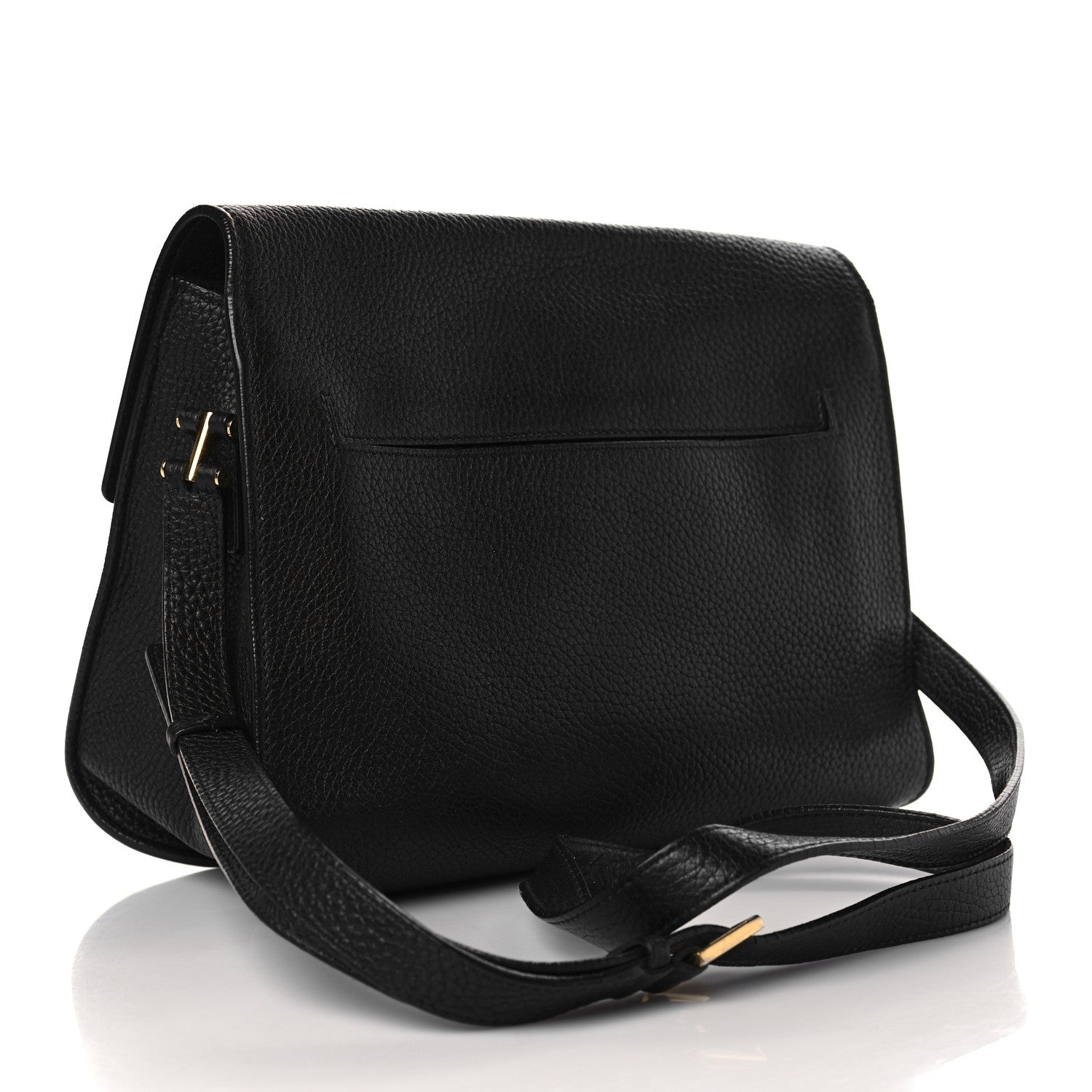 Tom Ford Calfskin Large T Clasp Tara Crossbody Bag Black 2 of 12