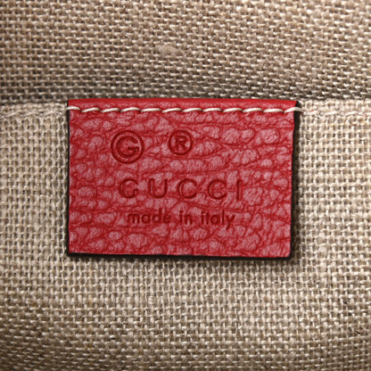 Gucci Calfskin Bamboo Clutch Red 6 of 8