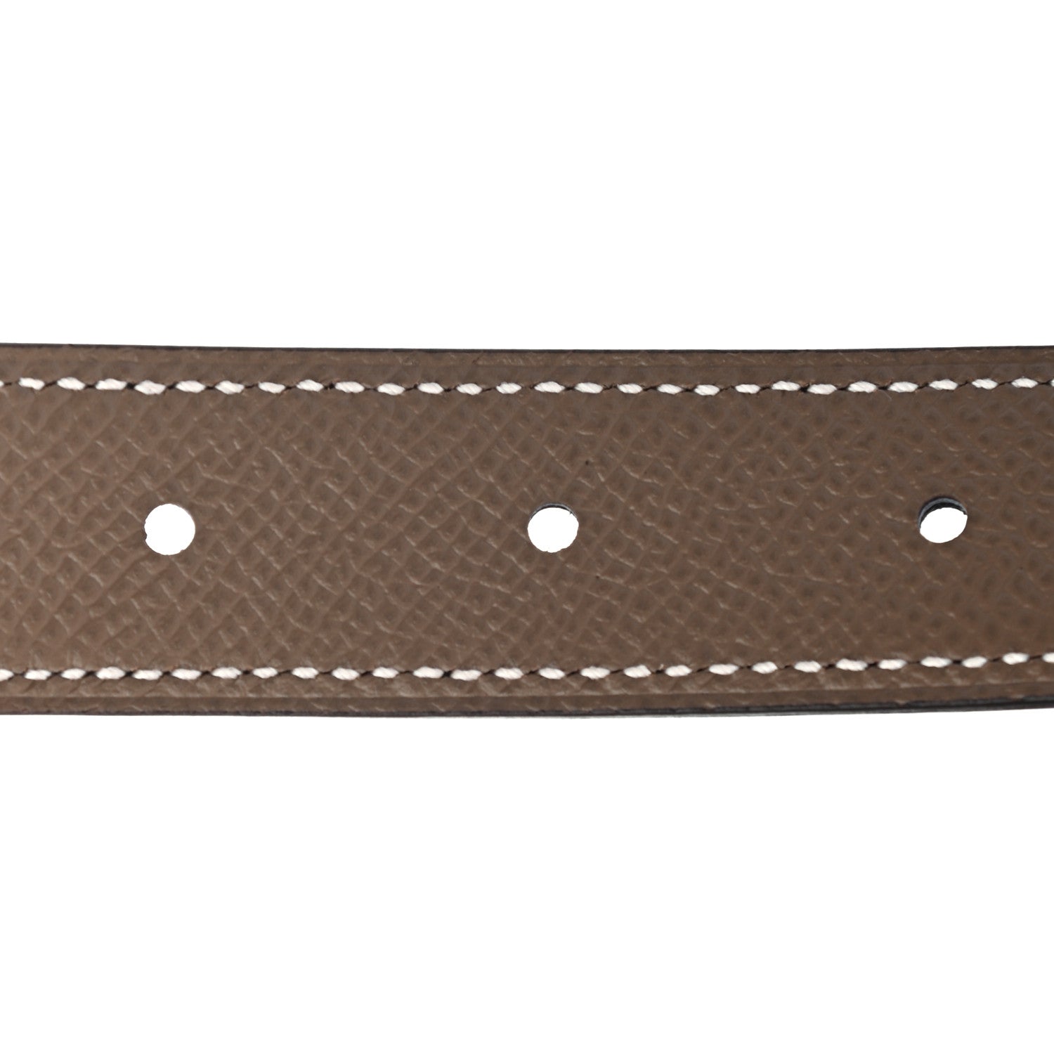 Hermes Swift Epsom 24mm Mini Constance H Belt 85 Black Etoupe 4 of 5