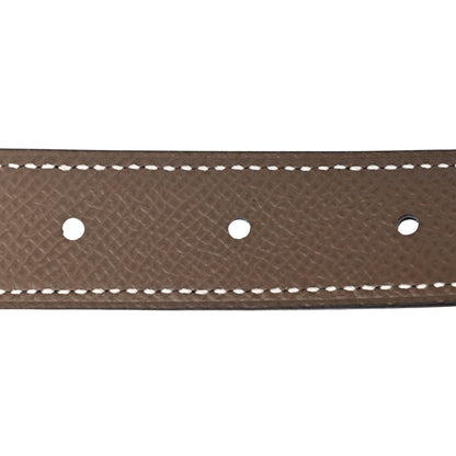 Hermes Swift Epsom 24mm Mini Constance H Belt 85 Black Etoupe 4 of 5
