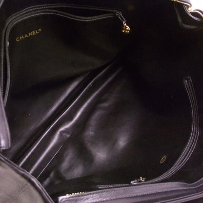 Chanel Vintage Leather XXL Jumbo Black 8 of 12