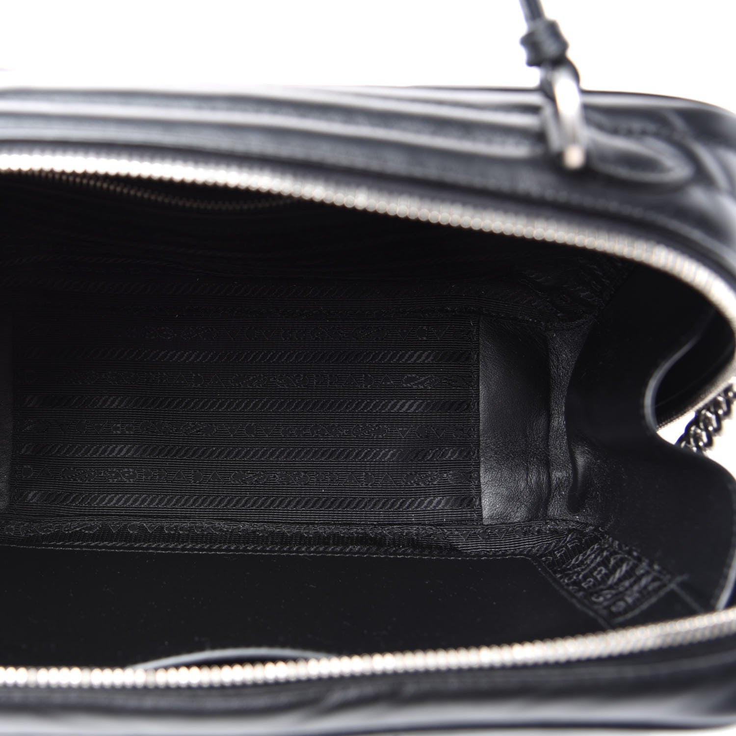 Prada Soft Calfskin Medium Diagramme Crossbody Bag Black 5 of 9