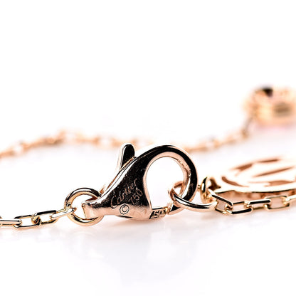 Cartier 18K Pink Gold Pink Sapphire D'Amour Bracelet 4 of 5