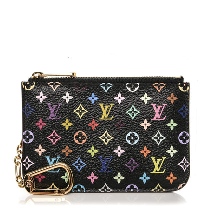 Louis Vuitton Monogram Multicolor Key Pouch Black Grenade 1 of 6