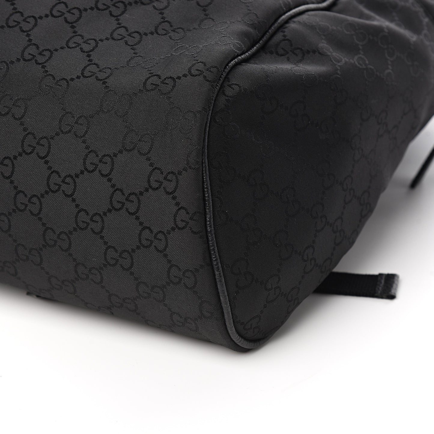 Nylon Monogram Slim Backpack Black
