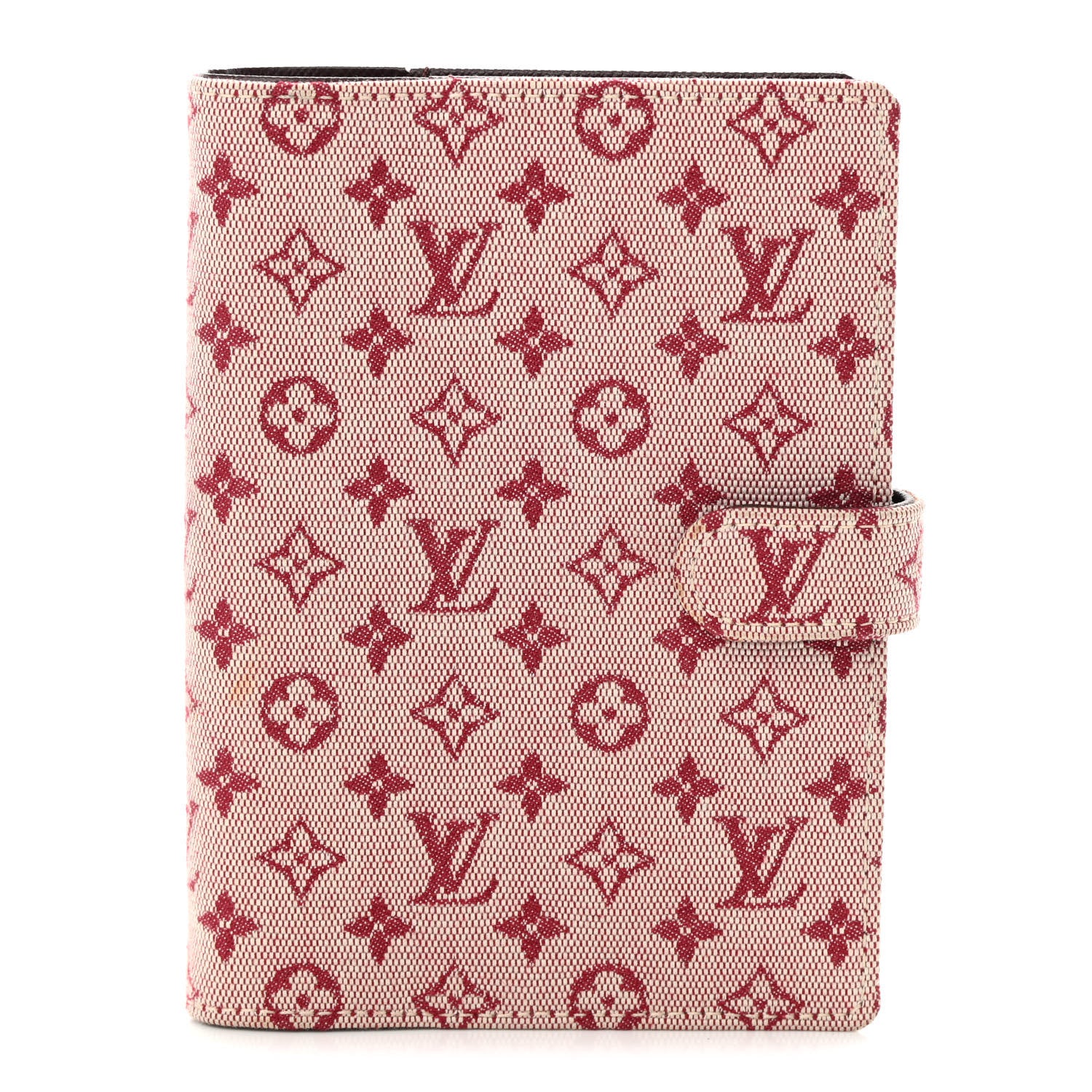 Louis Vuitton Mini Lin Small Ring Agenda Cover Cherry 1 of 9