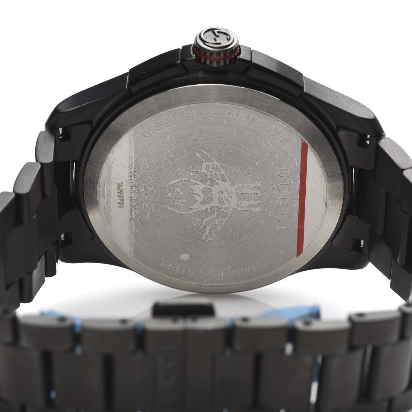 PVD Stainless Steel 44mm G-Timeless Chronograph Quartz Watch Black